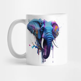 Elephant Splash Art: Majestic Fantasy Visualization #2 Mug